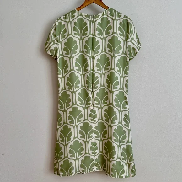 LA DoubleJ Green Sheath Mini Dress Short Sleeve Crew Neck - Picture 10 of 16